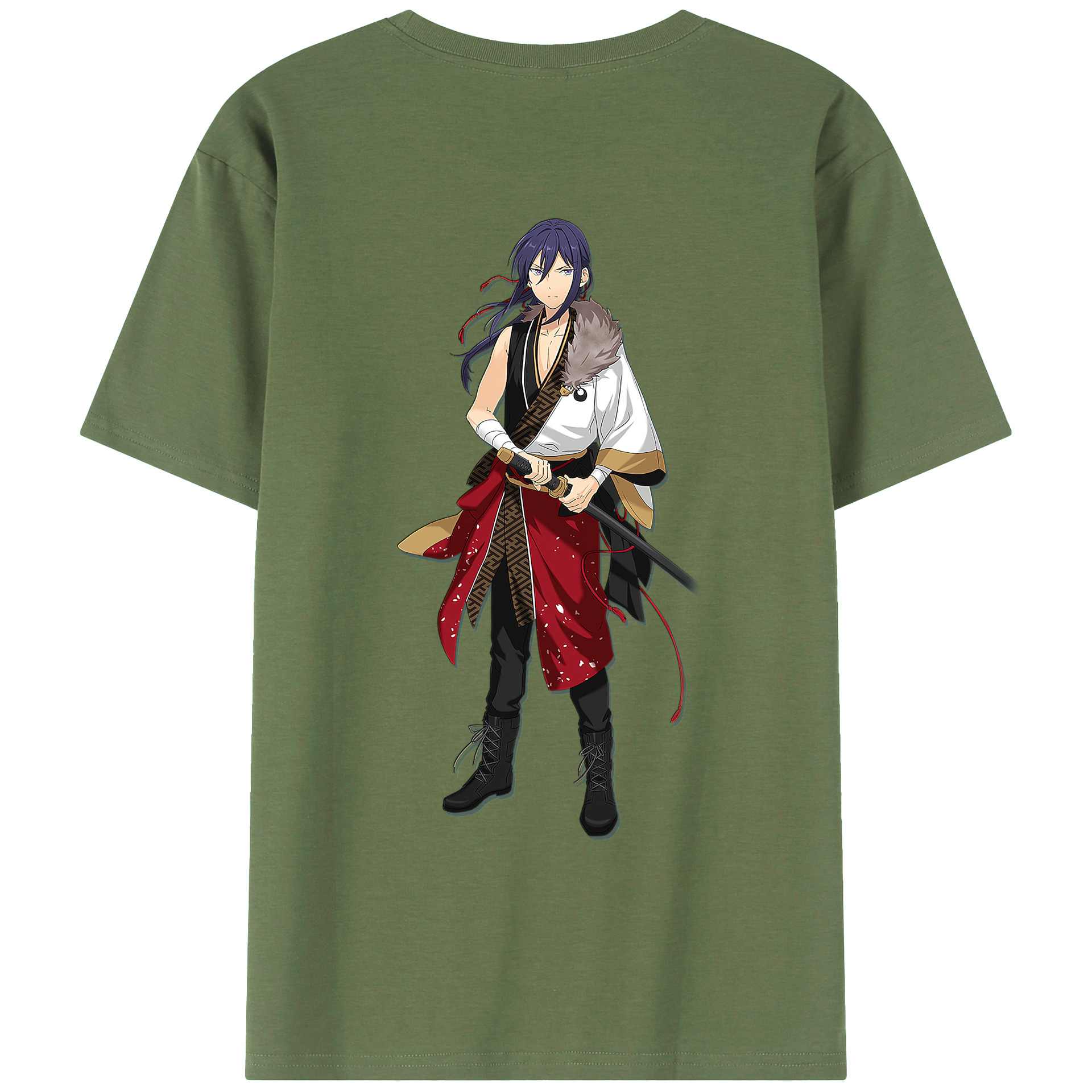 （画像用） あんさんぶるスターズ! Ensemble Stars 綿100％ メンズ半袖Tシャツ（バックプリント） 通気性
